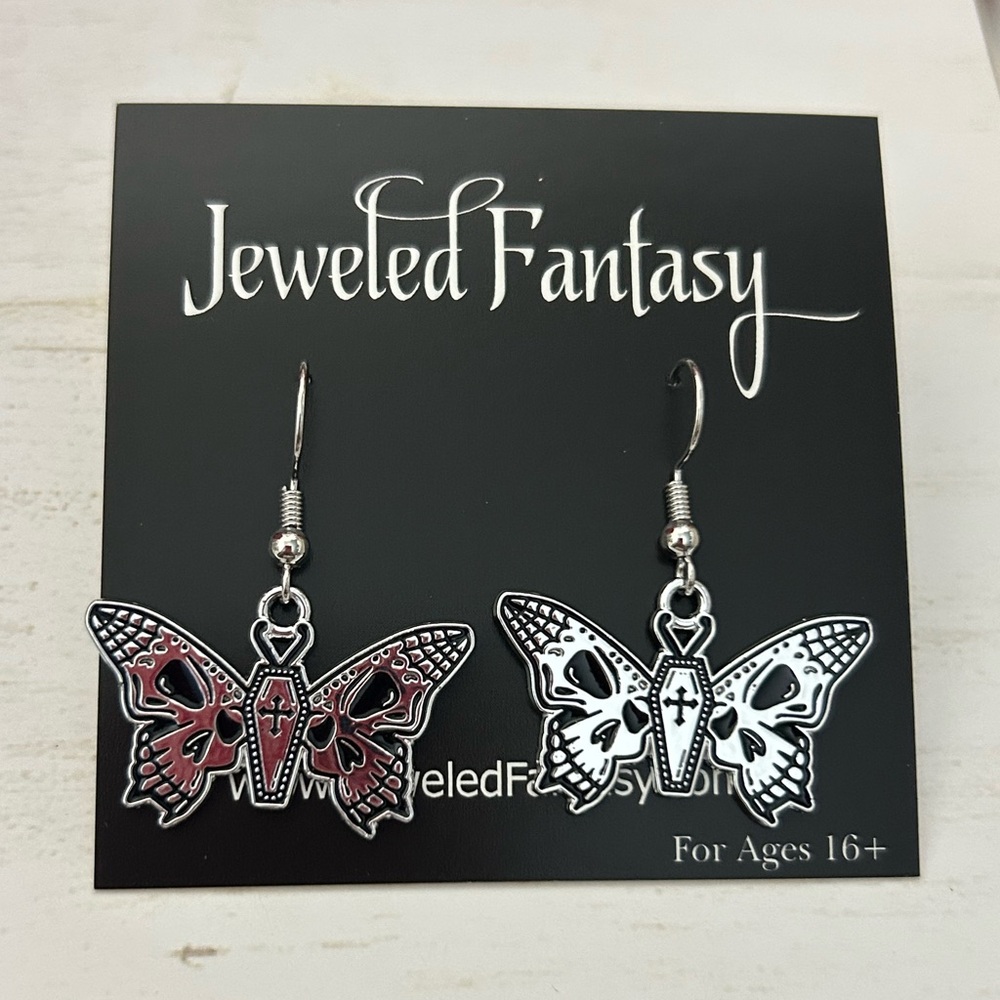 Death Moth Earrings